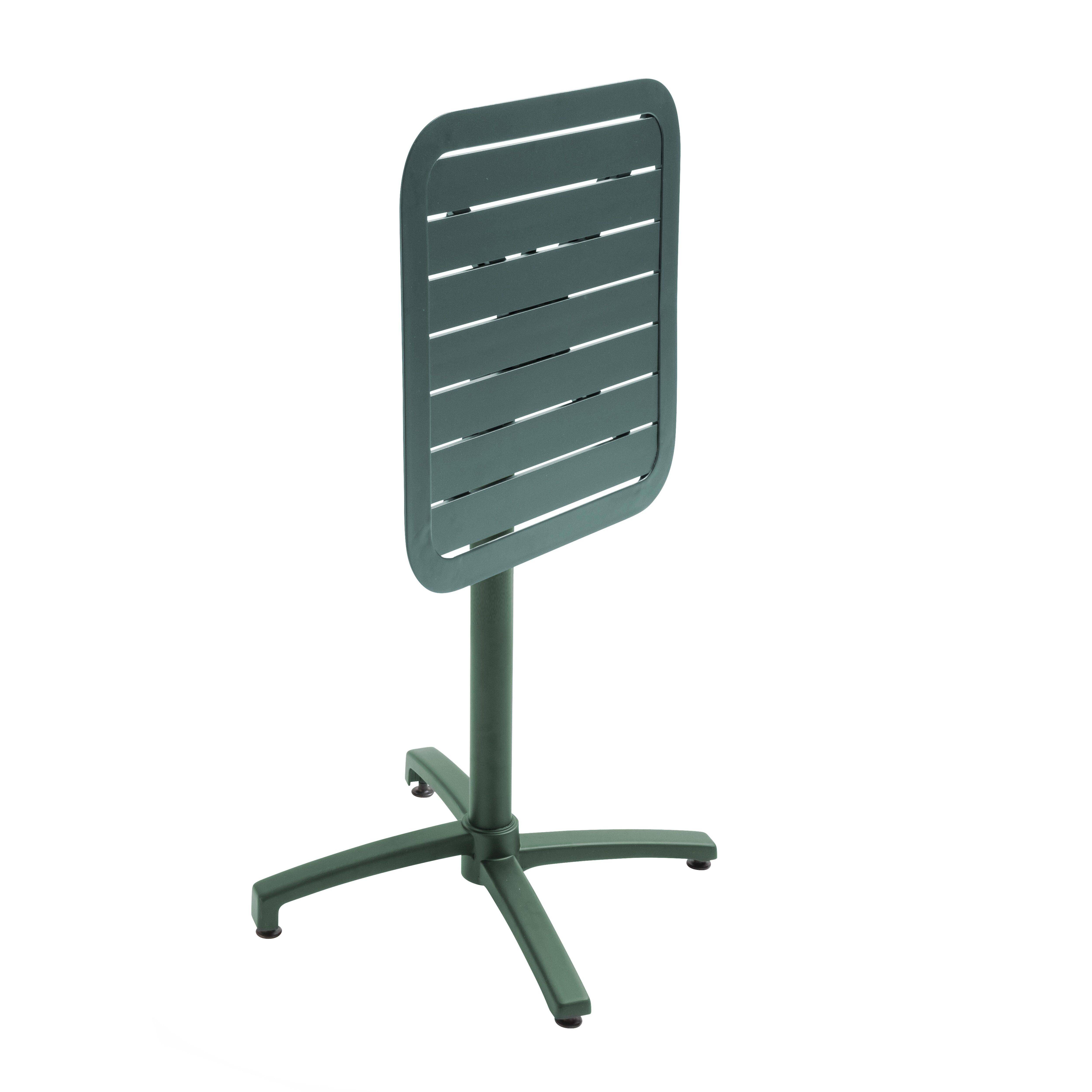 Oviala - Table inclinable de terrasse 60 x 60 cm vert foncé Almada - Oviala - Image 5