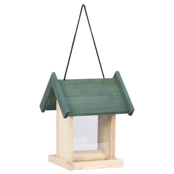 ComfortXL - Lot de 4 Mangeoires à oiseaux en bois de sapin à suspendre pour jardin Beige – ComfortXL Pet Living - Image 4