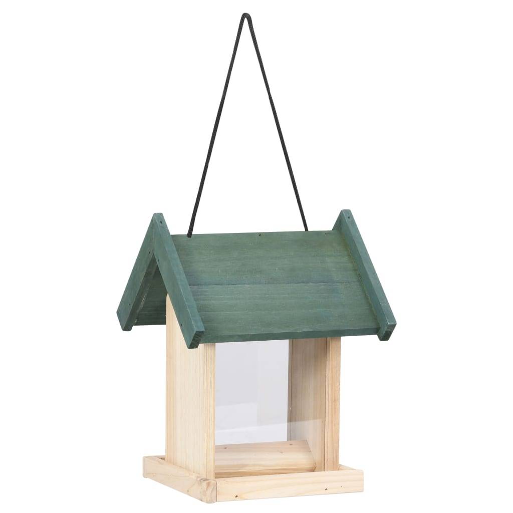ComfortXL - Lot de 4 Mangeoires à oiseaux en bois de sapin à suspendre pour jardin Beige – ComfortXL Pet Living - Image 4