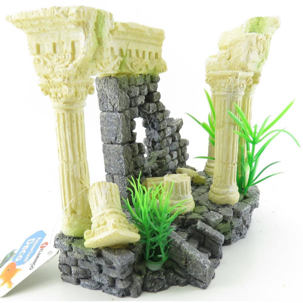 Ruine colossos colonnes. 21 x 11 x 15 cm. Décoration aquarium. - Image 4
