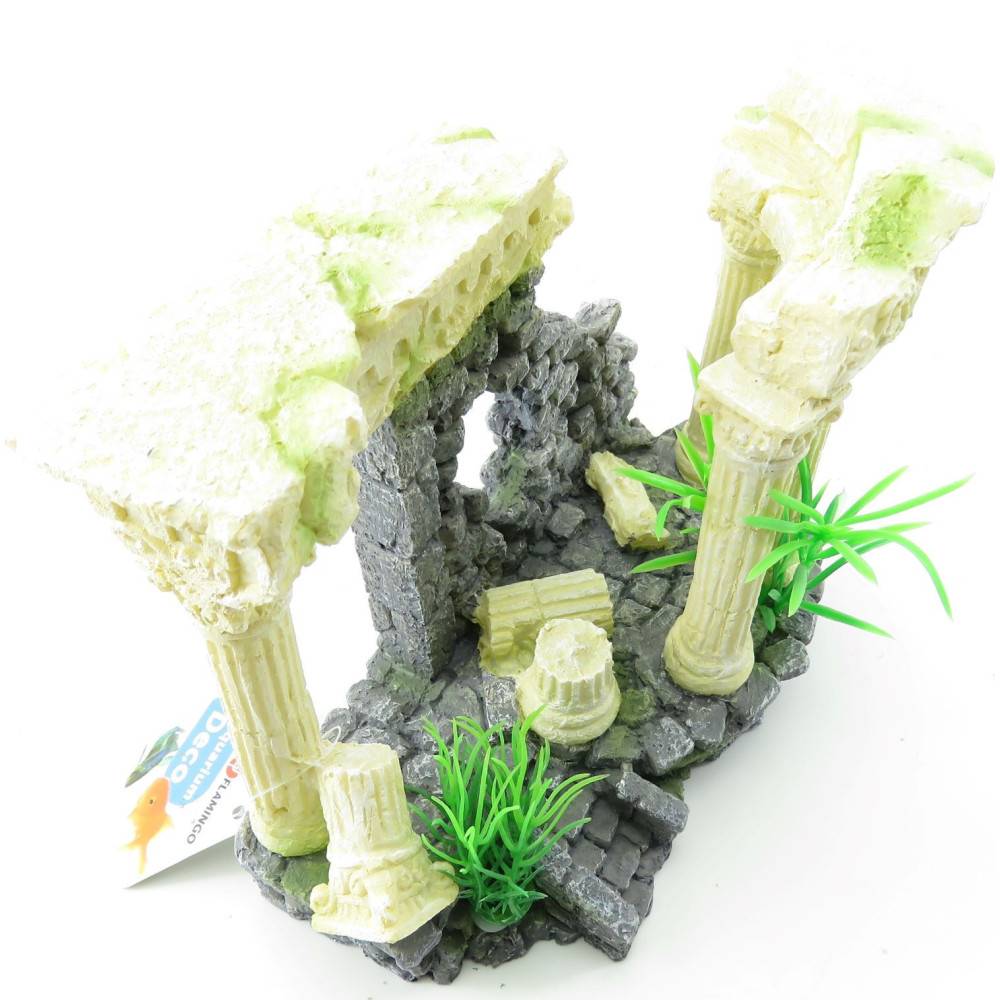 Ruine colossos colonnes. 21 x 11 x 15 cm. Décoration aquarium. - Image 2