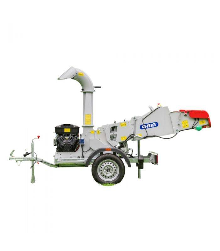 Grin - Broyeur de végétaux GRIN, 120mm, Briggs Stratton 627cc, attelage remorque - BIOCH120-ROAD - Image 1