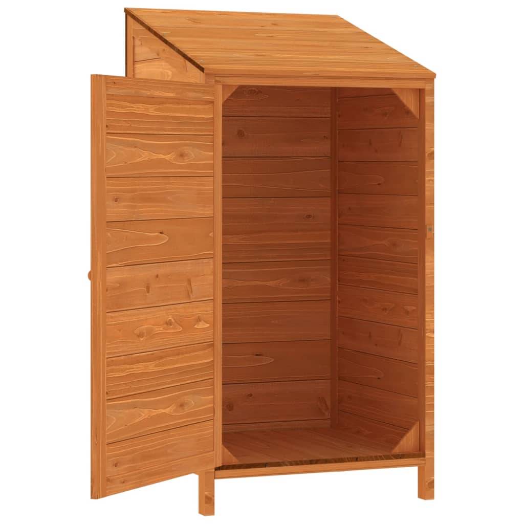 Abri de jardin 0.29m² - Cabane de jardin - Remise de jardin Marron 55x52x112 cm Bois de sapin solide MAISON CHIC - Image 4