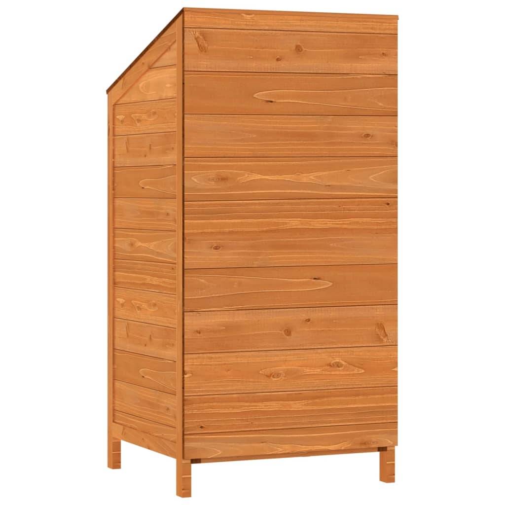 Abri de jardin 0.29m² - Cabane de jardin - Remise de jardin Marron 55x52x112 cm Bois de sapin solide MAISON CHIC - Image 6