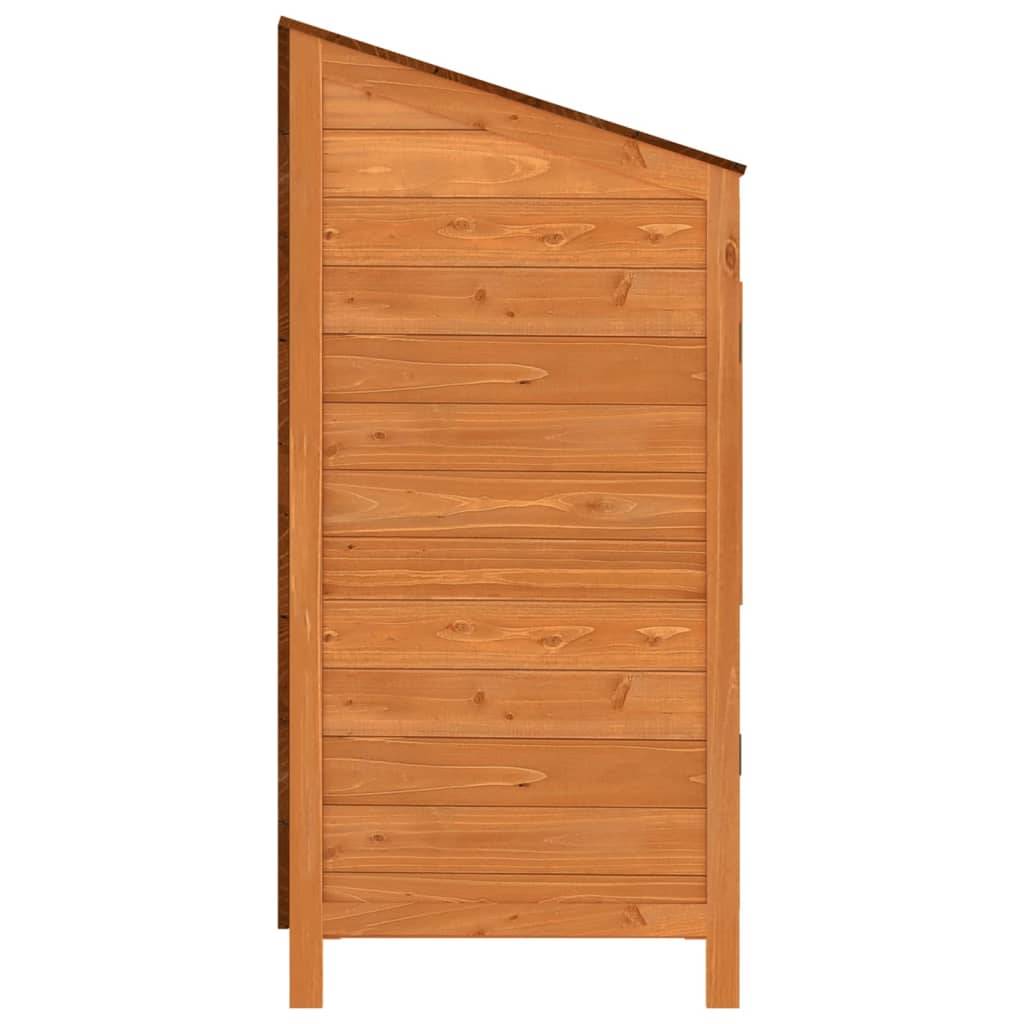 Abri de jardin 0.29m² - Cabane de jardin - Remise de jardin Marron 55x52x112 cm Bois de sapin solide MAISON CHIC - Image 5