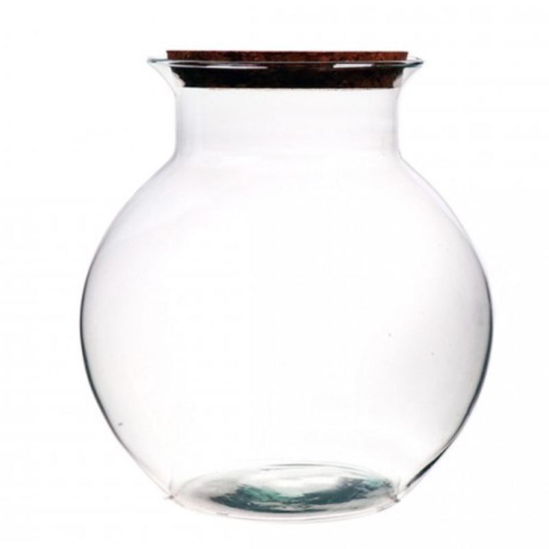 Naturalys - Terrarium Déco Verre Bouchon liège Bose Tulip 25x26,5 - Naturalys