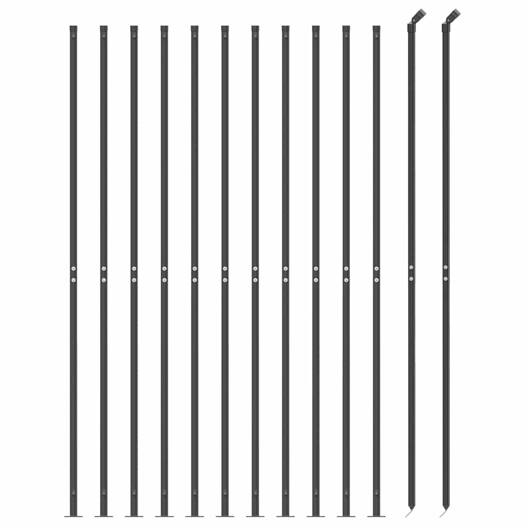 Prolenta Premium - Clotures - palissades Lauren Anthracite L. 25 X H. 1,4 - P87210A - Image 2
