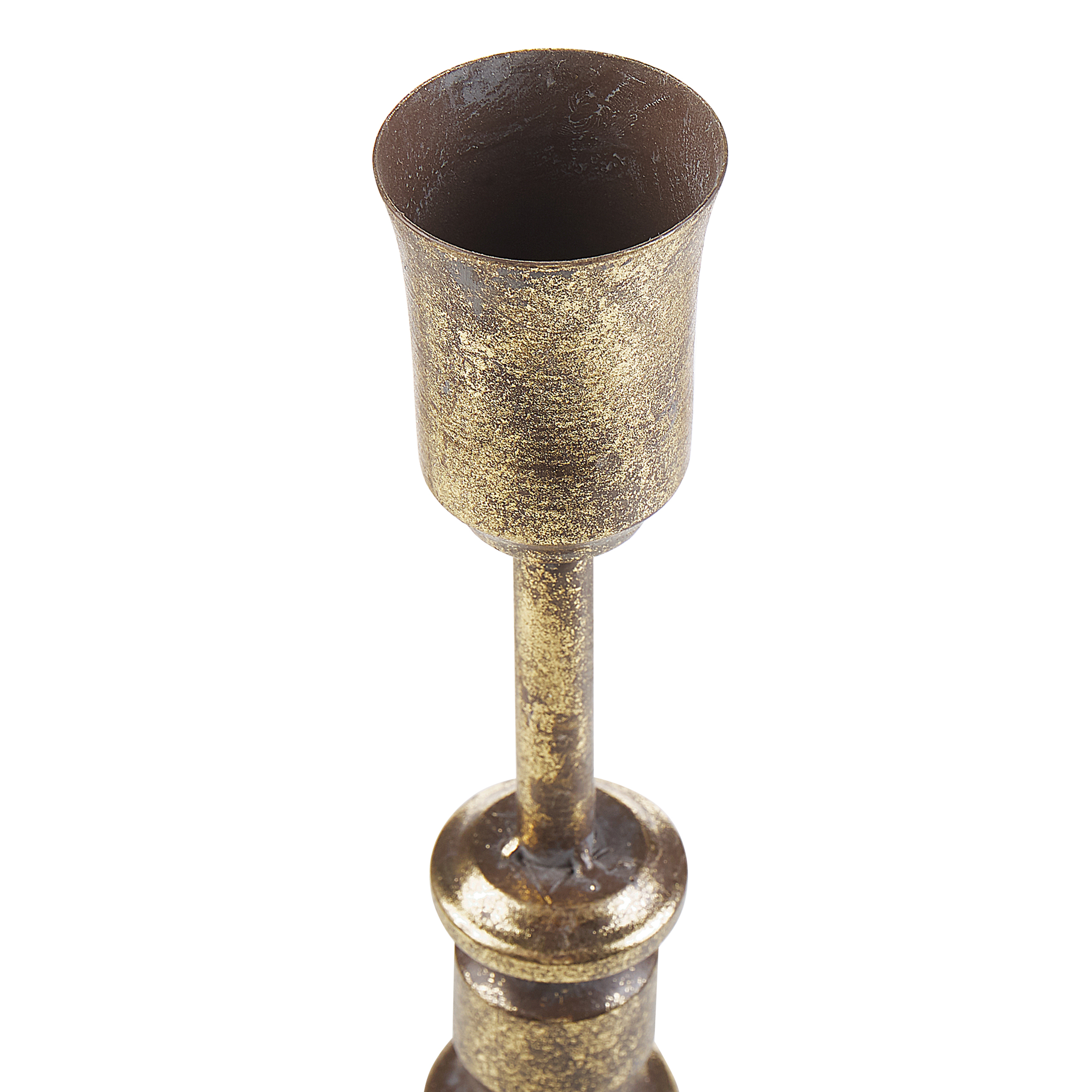 Beliani - Bougeoir Métal Doré SALAMINA - 13x13x49- Beliani - Image 4