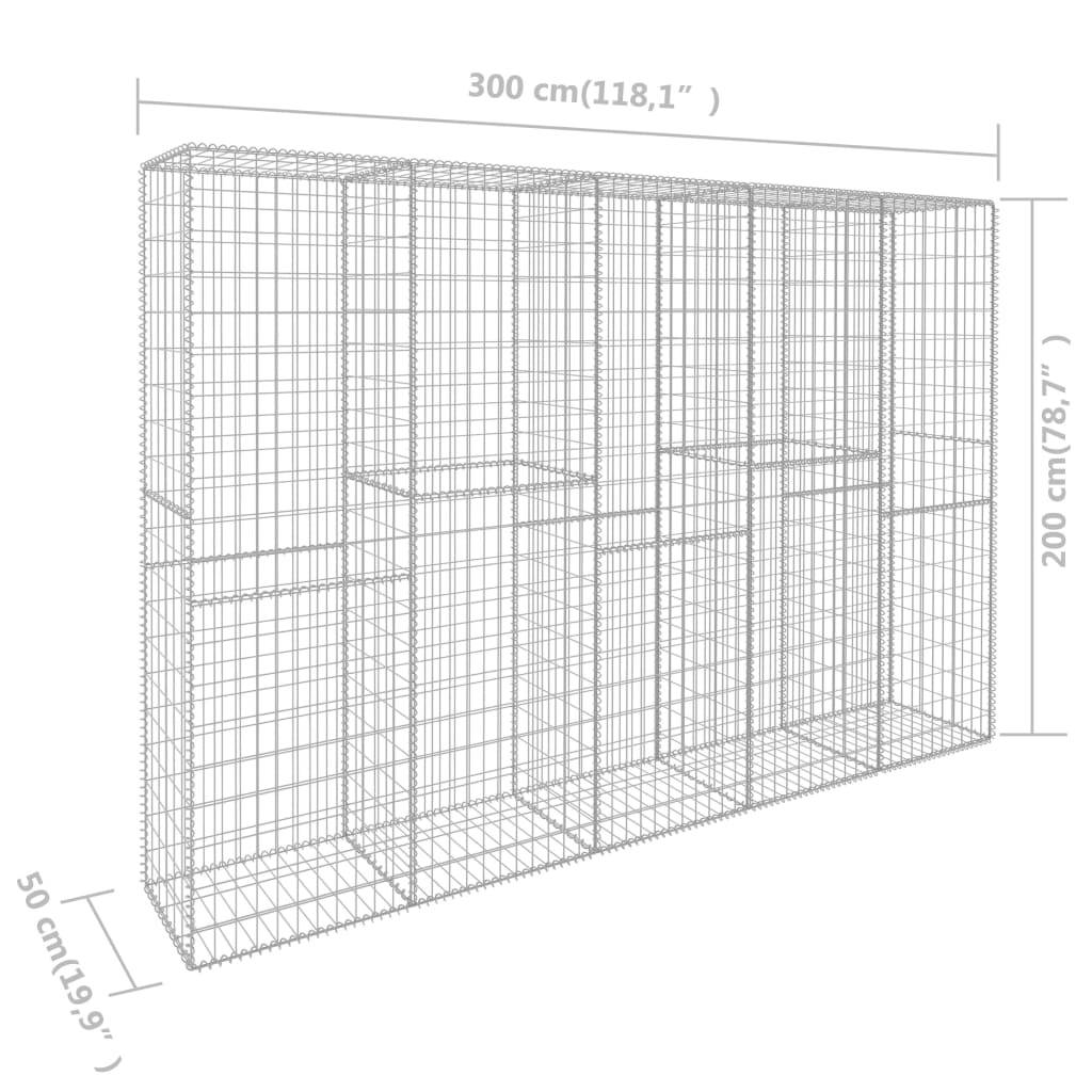 PANGIVO - Mur en gabion acier galvanisé 300 x 50 x 200 cm - PANGIVO - Image 6