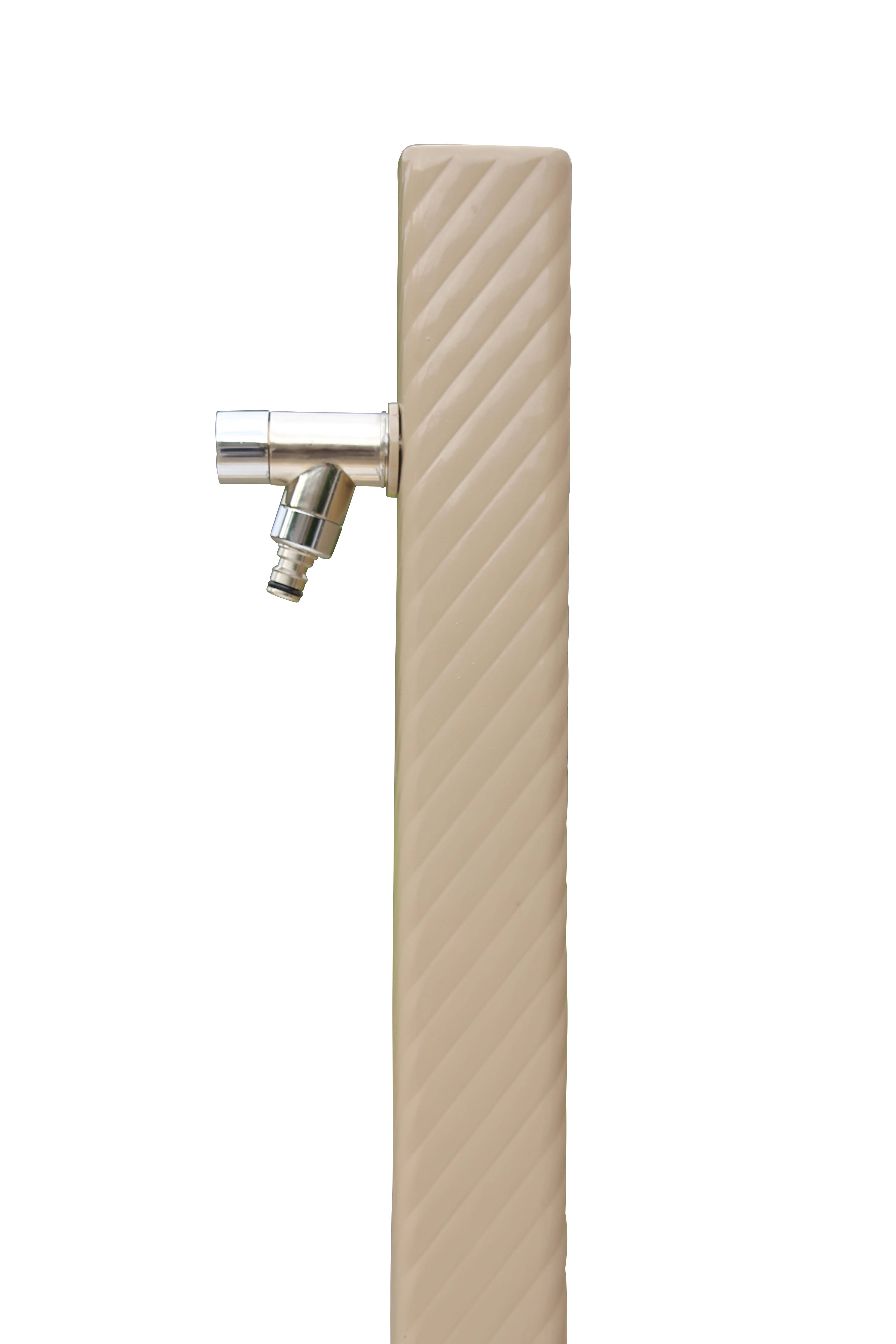Fontaine borne téthys taupe avec robinet rounded Dommartin H. 95cm X L. 15cm - Image 3