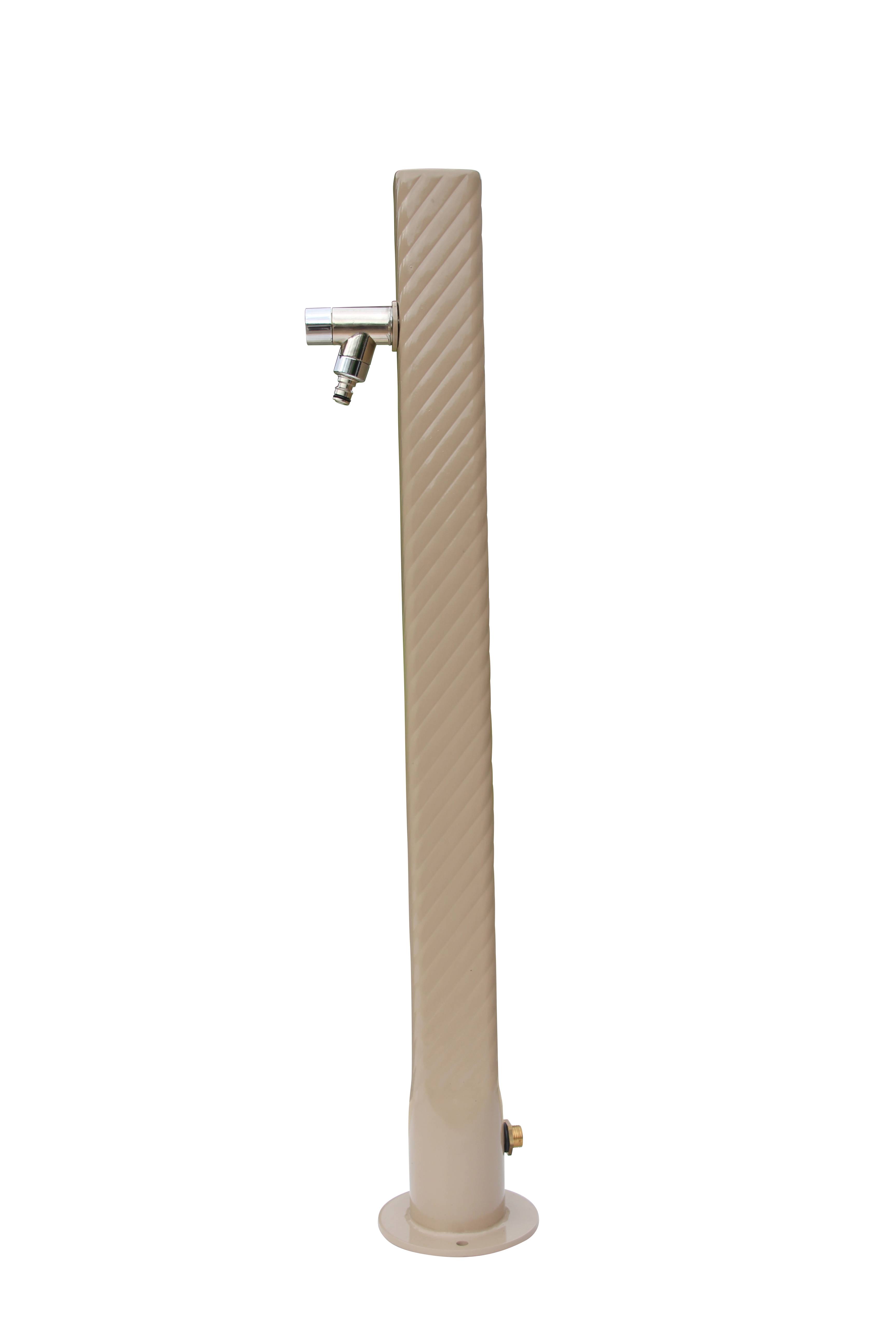 Fontaine borne téthys taupe avec robinet rounded Dommartin H. 95cm X L. 15cm - Image 2