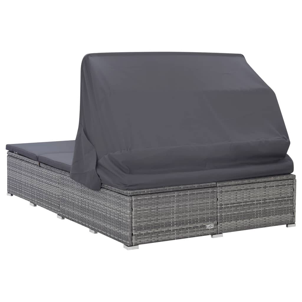 Prolenta Premium - Chaise longue pliante/transat  Vrenja Gris  194 X 120,5 X 110 cm  - P87209G - Image 6