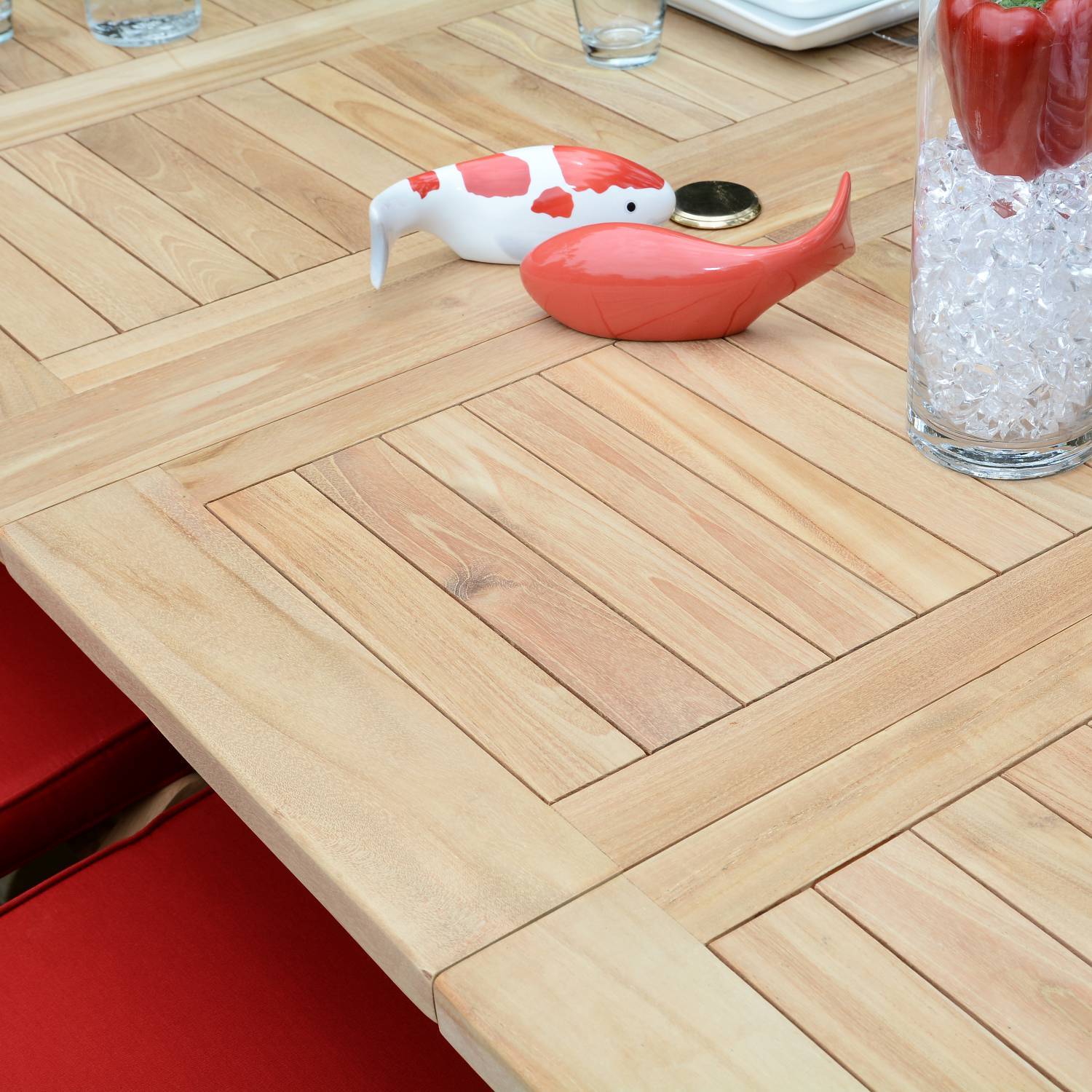 Salon de jardin en teck massif Castiglione, 6 places - TECK'Attitude - Image 3