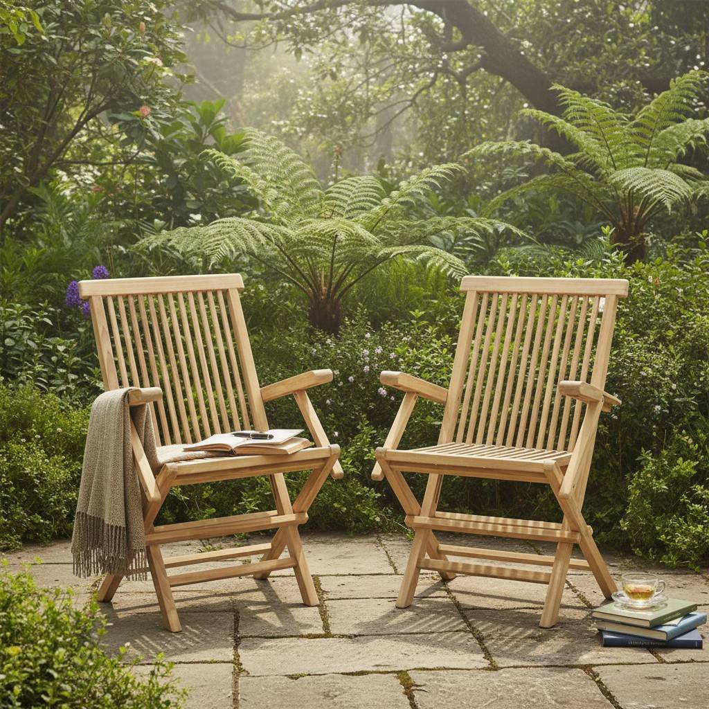 Salon de jardin en teck massif Castiglione, 6 places - TECK'Attitude - Image 7