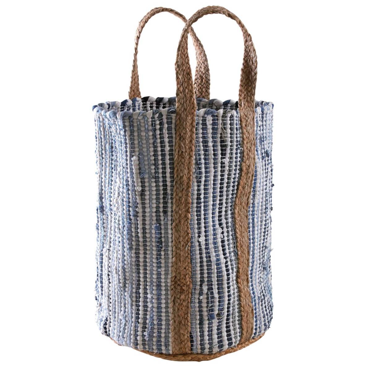 Aubry Gaspard - Corbeille en jute et jean