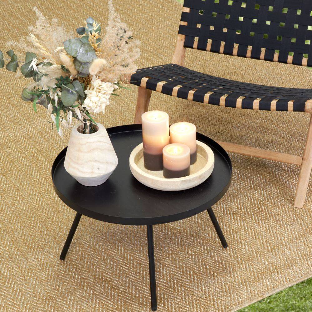 Aubry Gaspard - Tapis extérieur en polypropylène beige 150 x 200 cm - Image 2