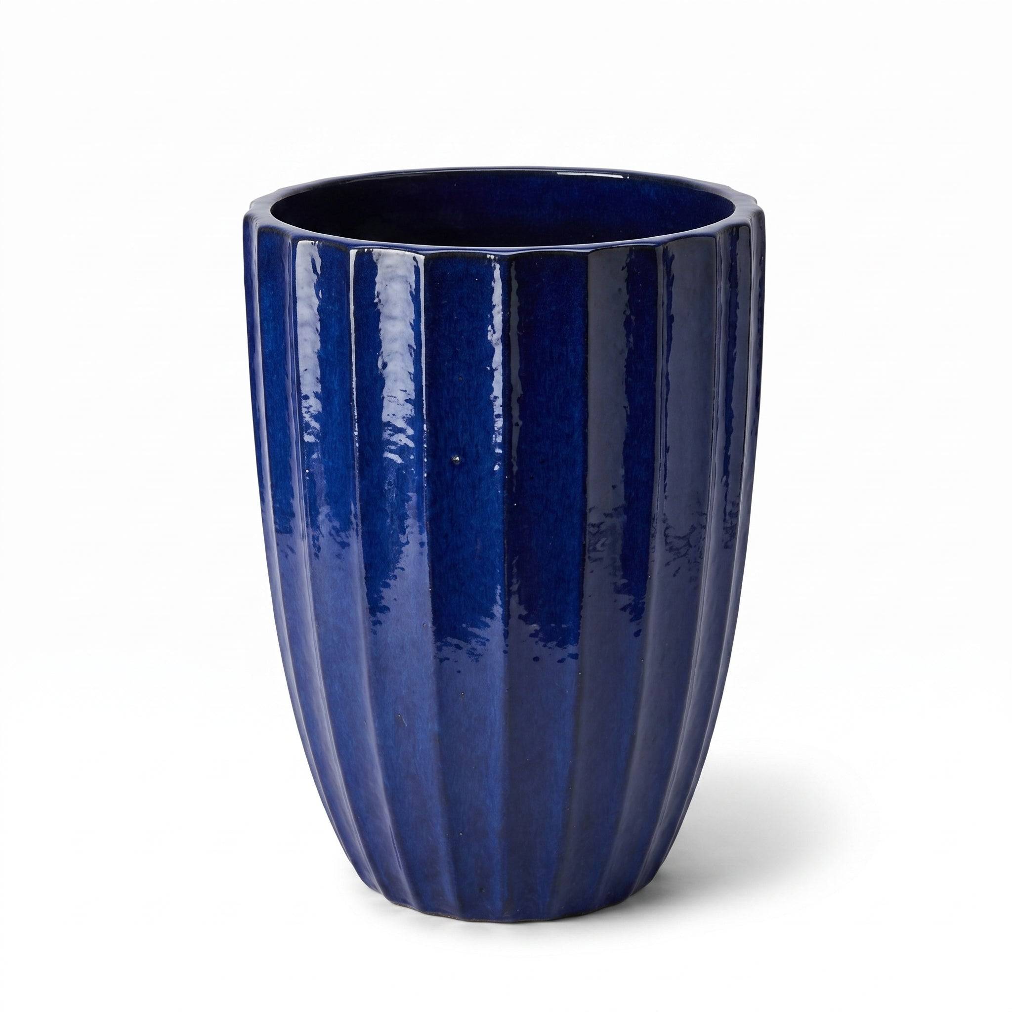 Pot HUGO 36x50cm bleu cobalt
