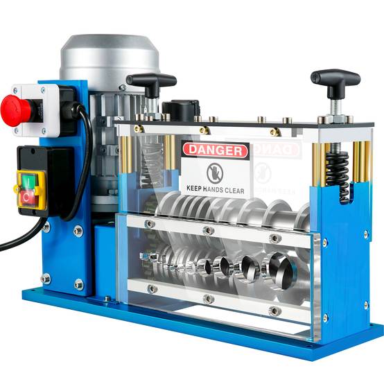 VEVOR Dénudeuse électrique 370W, 11 canaux, 10 lames, pour recyclage fils cuivre et enlèvement isolation. - Image 9