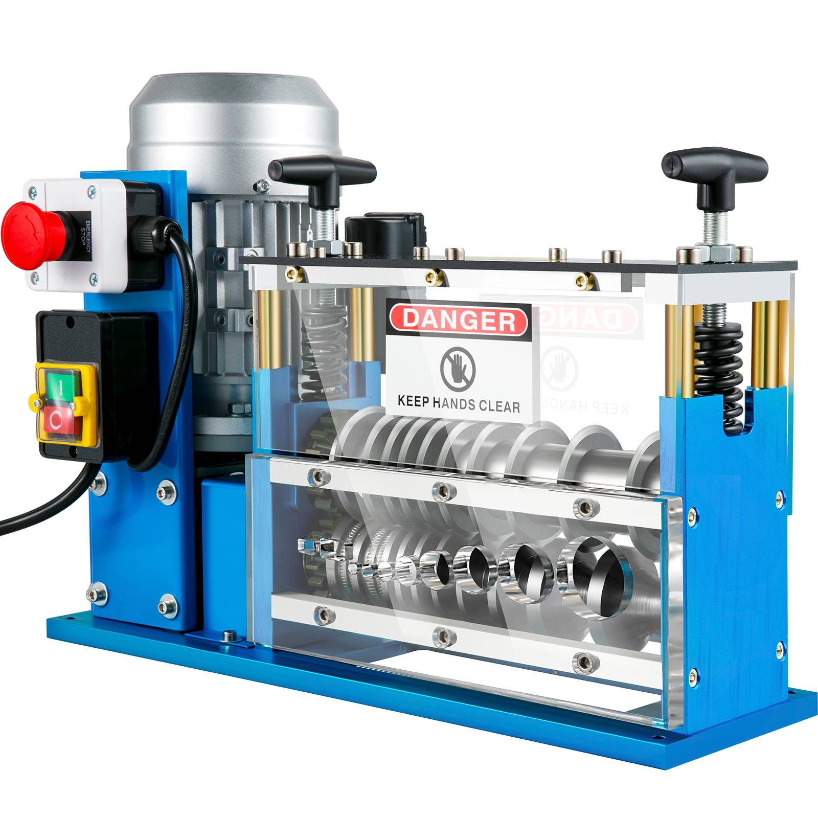 VEVOR Dénudeuse électrique 370W, 11 canaux, 10 lames, pour recyclage fils cuivre et enlèvement isolation. - Image 9