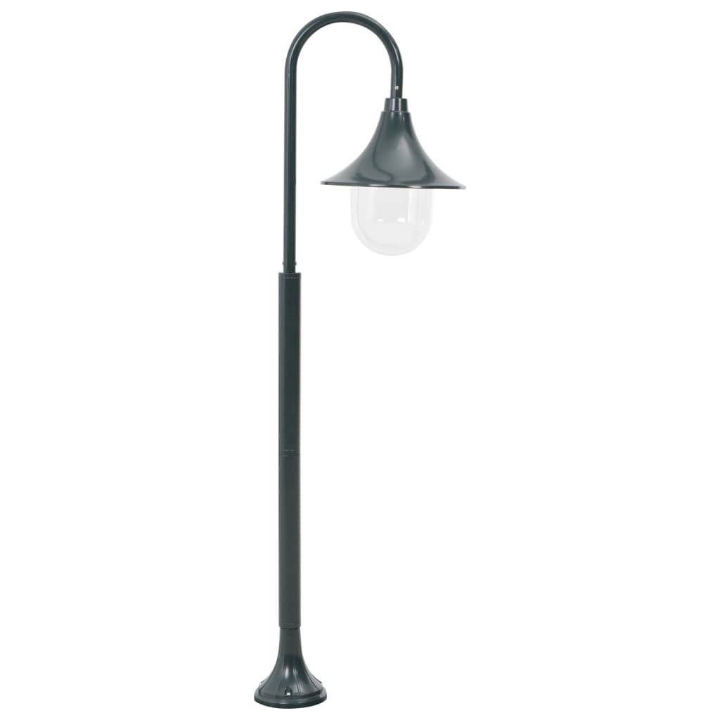 Lampadaire de jardin - Lampadaire d'extérieur E27 120 cm Aluminium Vert foncé MP522 - Image 1