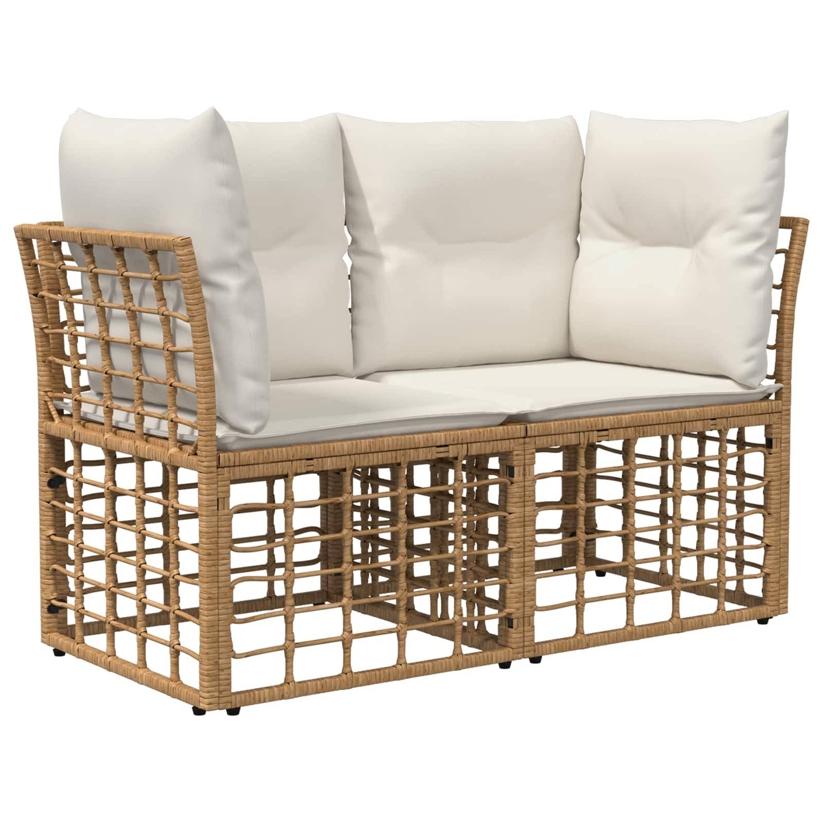 Vidaxl - Ensemble de canapés d'extérieur 4 place-Salons de jardin Naturel Polyester 626421 - Image 3