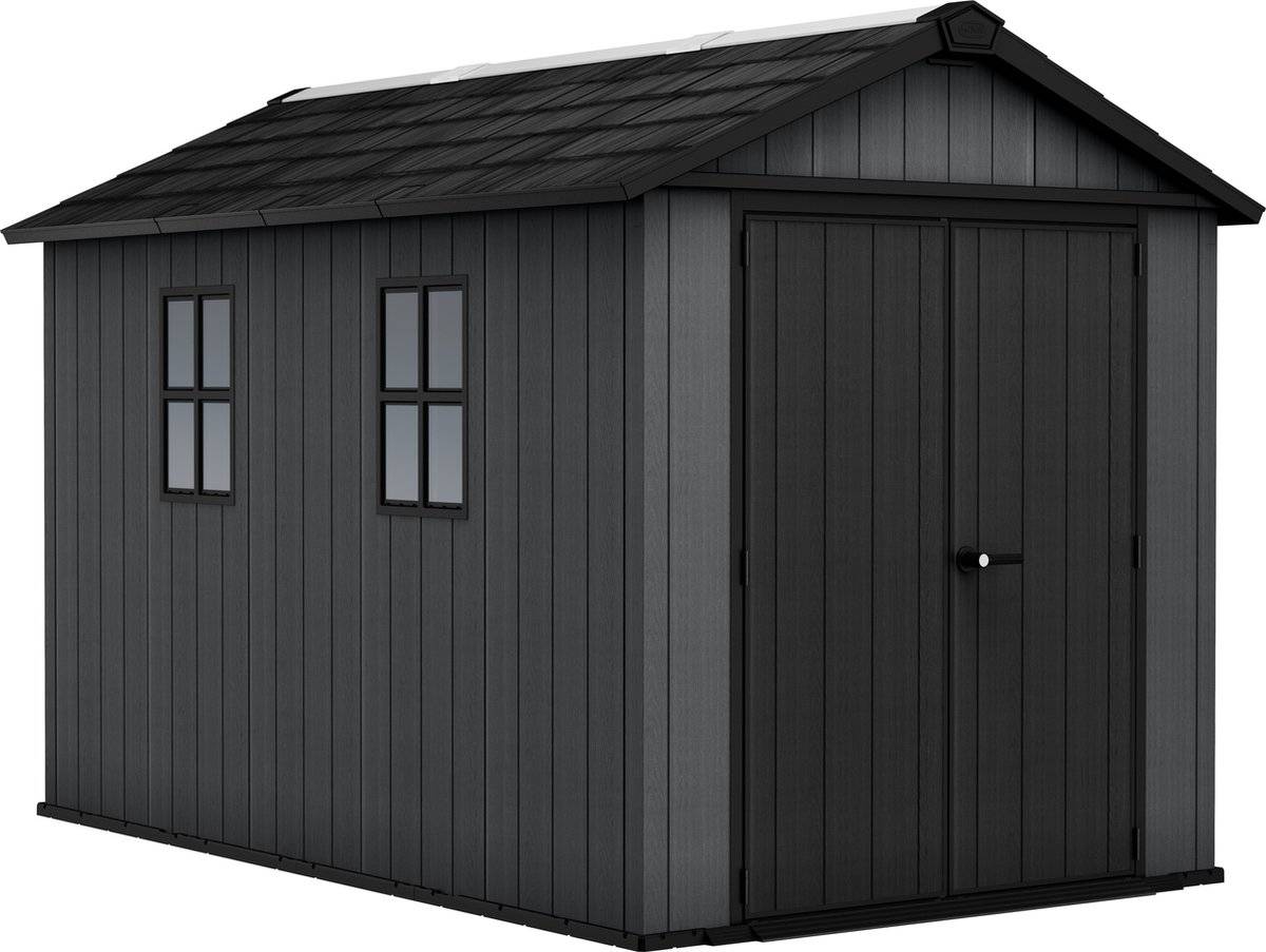 Keter - Abri de jardin Newton Plus 7511 - 7,2 m² - Gris Aspect bois - KETER - Image 1