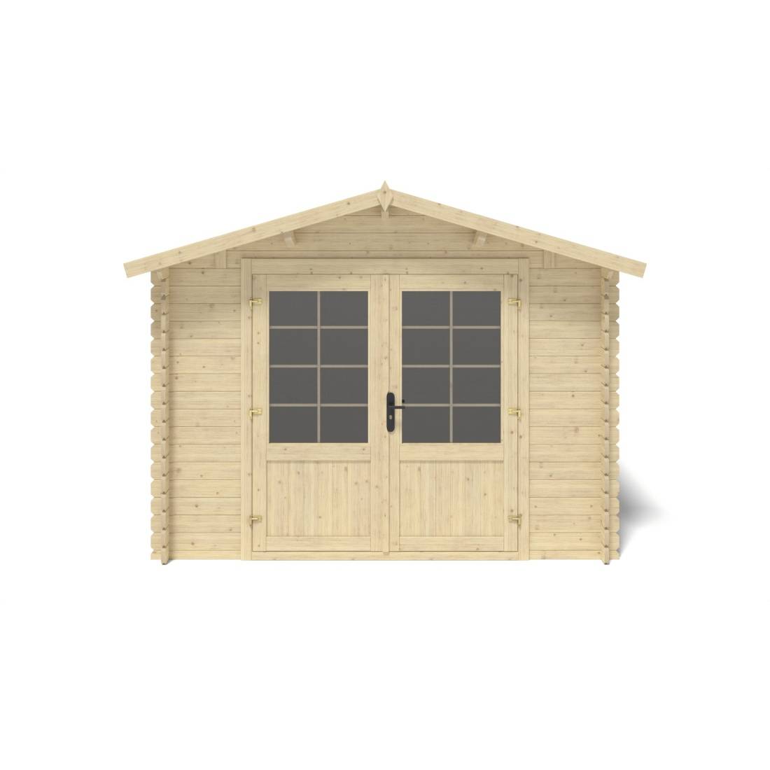 Altanka - Abri de jardin en bois - 12m2 - 3x4m - Ep. 28mm - Couleur: naturel - DOM661 - ALTANKA - Image 6