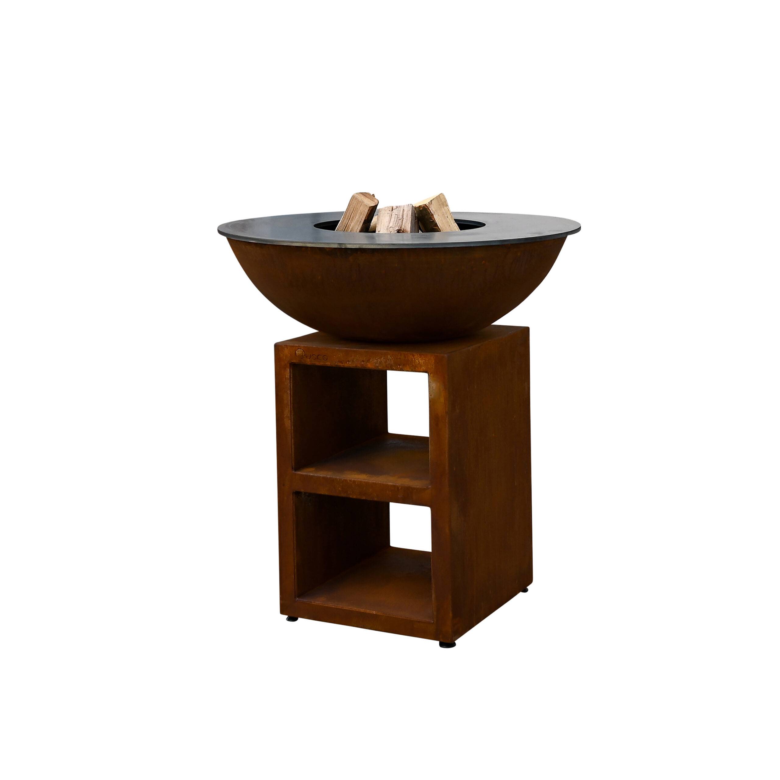 Brasero Piatto Large Corten diam94 + Grille + Spatule + Housse - Image 3