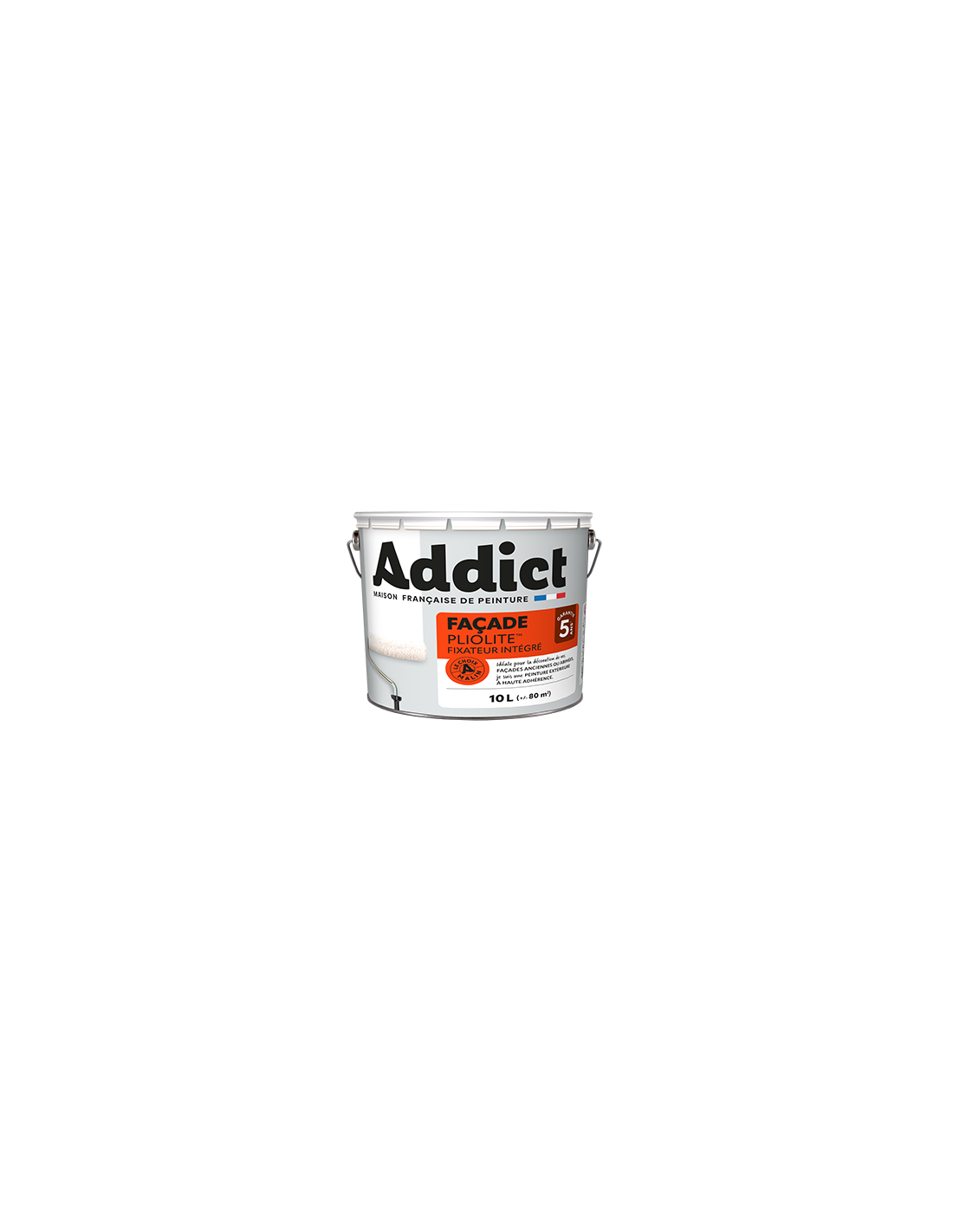 Peinture Façade Pliolite Ton Pierre10l Haute Résistance Intempéries - Addict - Image 1