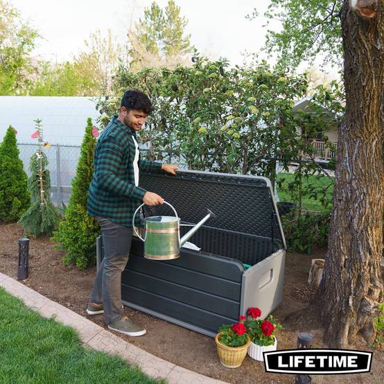 Lifetime - Coffre de rangement exterieur résine Modern Box 515L LIFETIME #60367 - Image 7