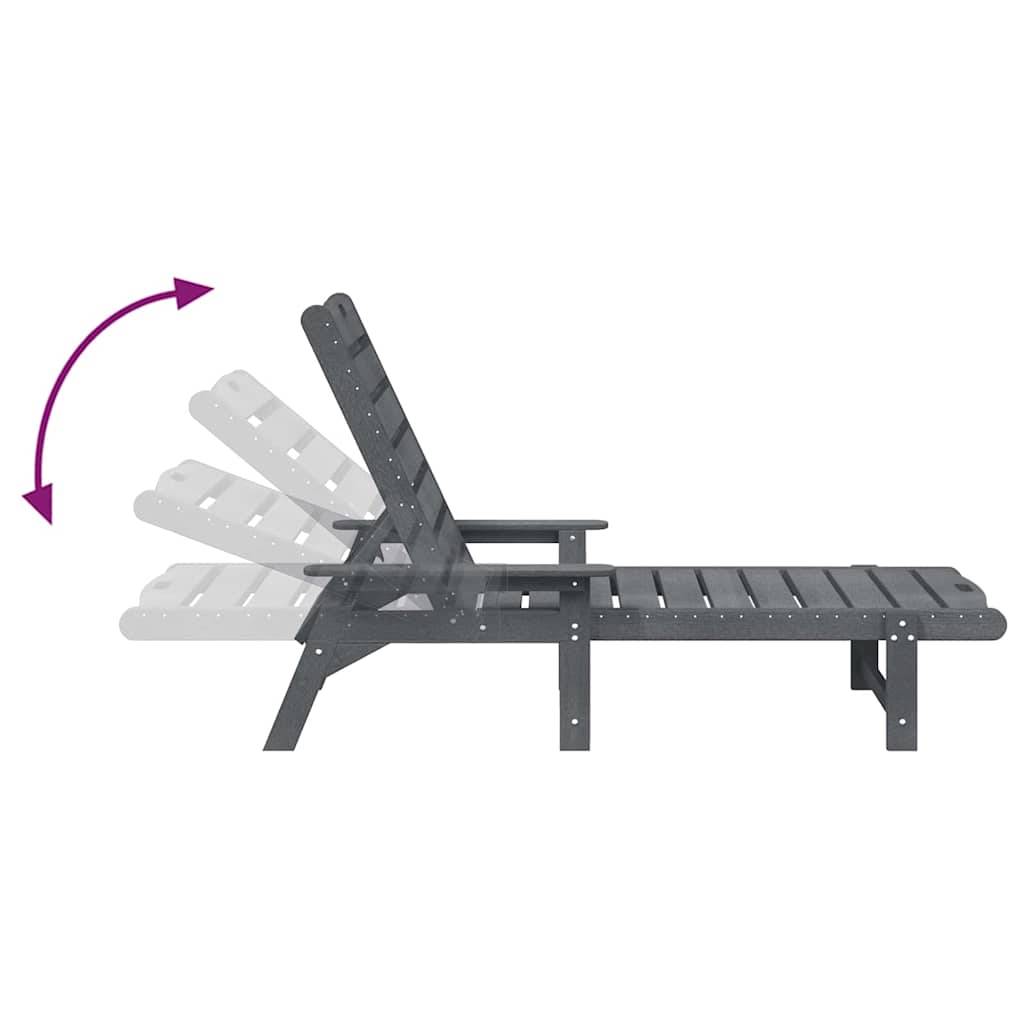 PANGIVO - Transat Gris clair HDPE 195,5 x 53 x 98,5 cm - PANGIVO - Image 9