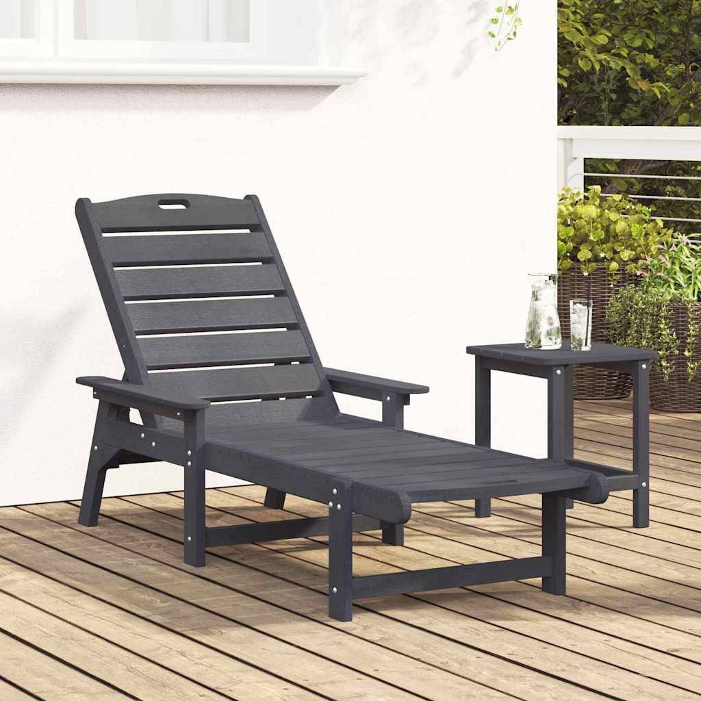 PANGIVO - Transat Gris clair HDPE 195,5 x 53 x 98,5 cm - PANGIVO - Image 3