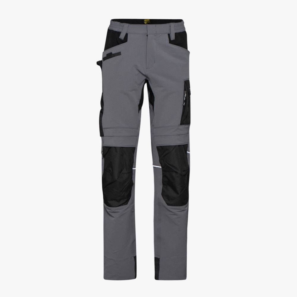Diadora - Pantalon de travail multipoches Stretch carbon performance DIADORA Gris XXL - Image 1