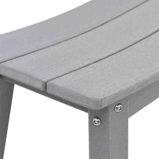 3pcs Salon De Jardin - Ensemble de bar de jardin Gris clair HDPE g91 - Image 9