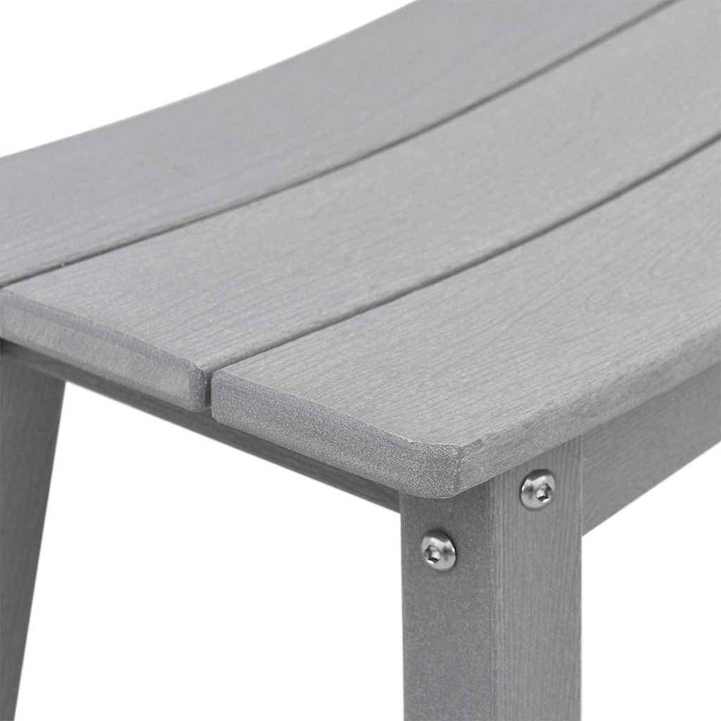 3pcs Salon De Jardin - Ensemble de bar de jardin Gris clair HDPE g91 - Image 9