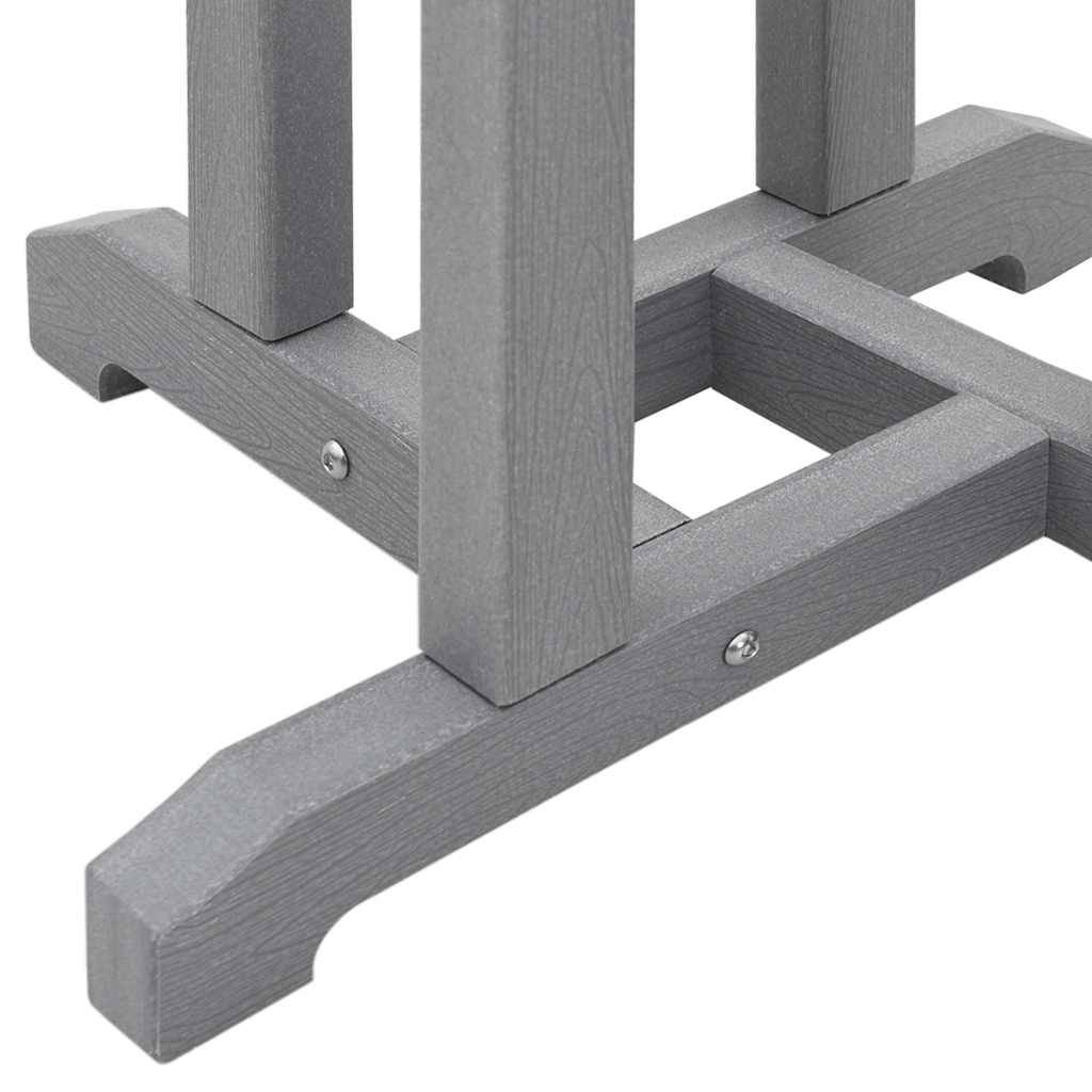 3pcs Salon De Jardin - Ensemble de bar de jardin Gris clair HDPE g91 - Image 8