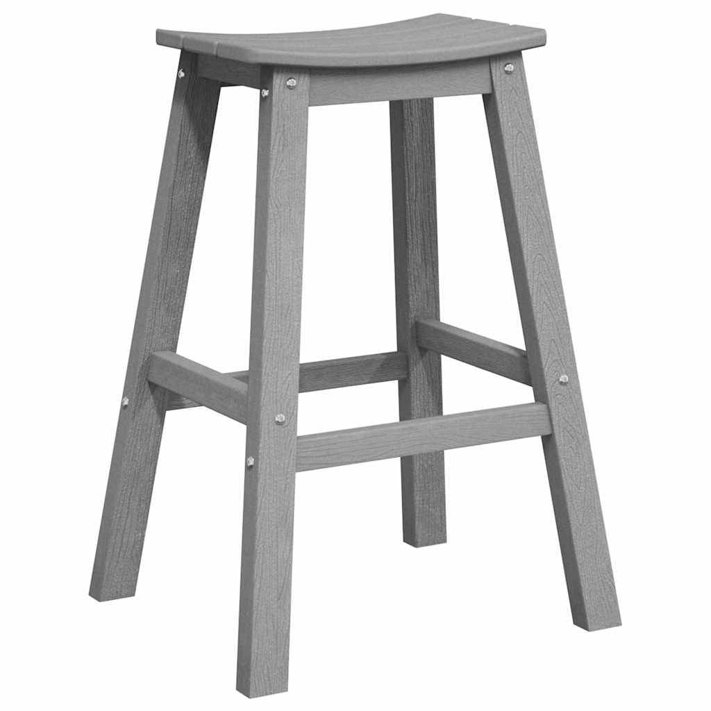 3pcs Salon De Jardin - Ensemble de bar de jardin Gris clair HDPE g91 - Image 5
