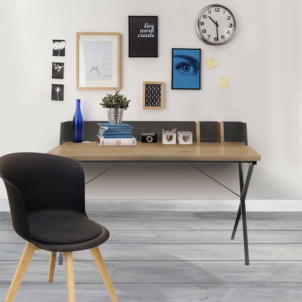 The Home Deco Factory - Bureau en bois et métal Brice - Image 2