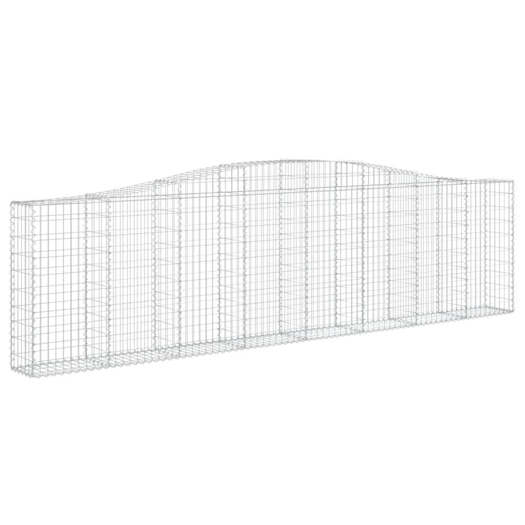 Vidaxl - Panier de gabions arqué 400x30x100/120 cm Fer galvanisé vidaXL 153405 - Image 2