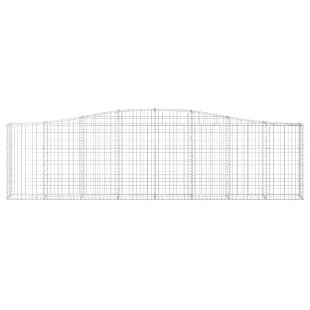 Vidaxl - Panier de gabions arqué 400x30x100/120 cm Fer galvanisé vidaXL 153405 - Image 4