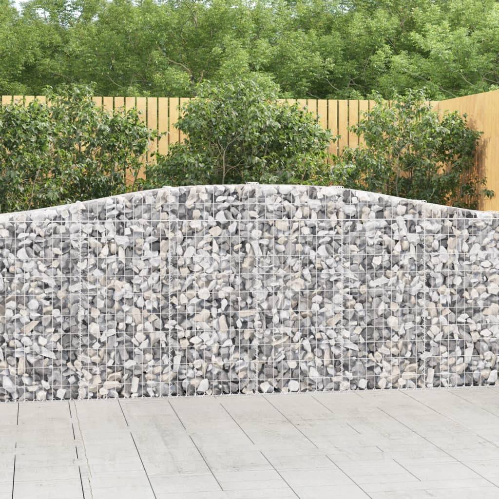 Vidaxl - Panier de gabions arqué 400x30x100/120 cm Fer galvanisé vidaXL 153405 - Image 1