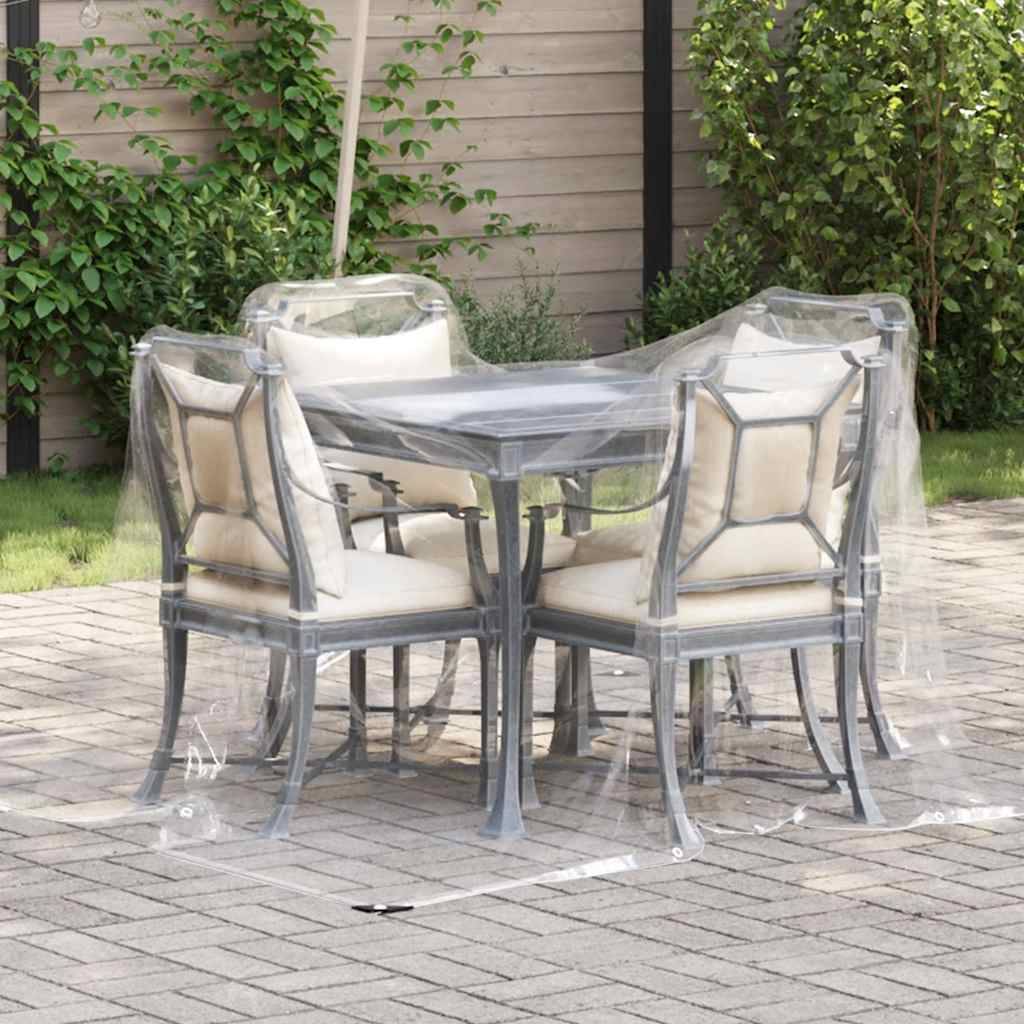 Maison Chic - Bâche de protection | Bâche transparente avec œillets 2 x 2 m PVC Maison Chic - Image 2