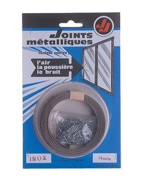 Joint de calfeutrage métallique inox JOURJON - larg.18 mm - Rouleau de 25 m - 050151