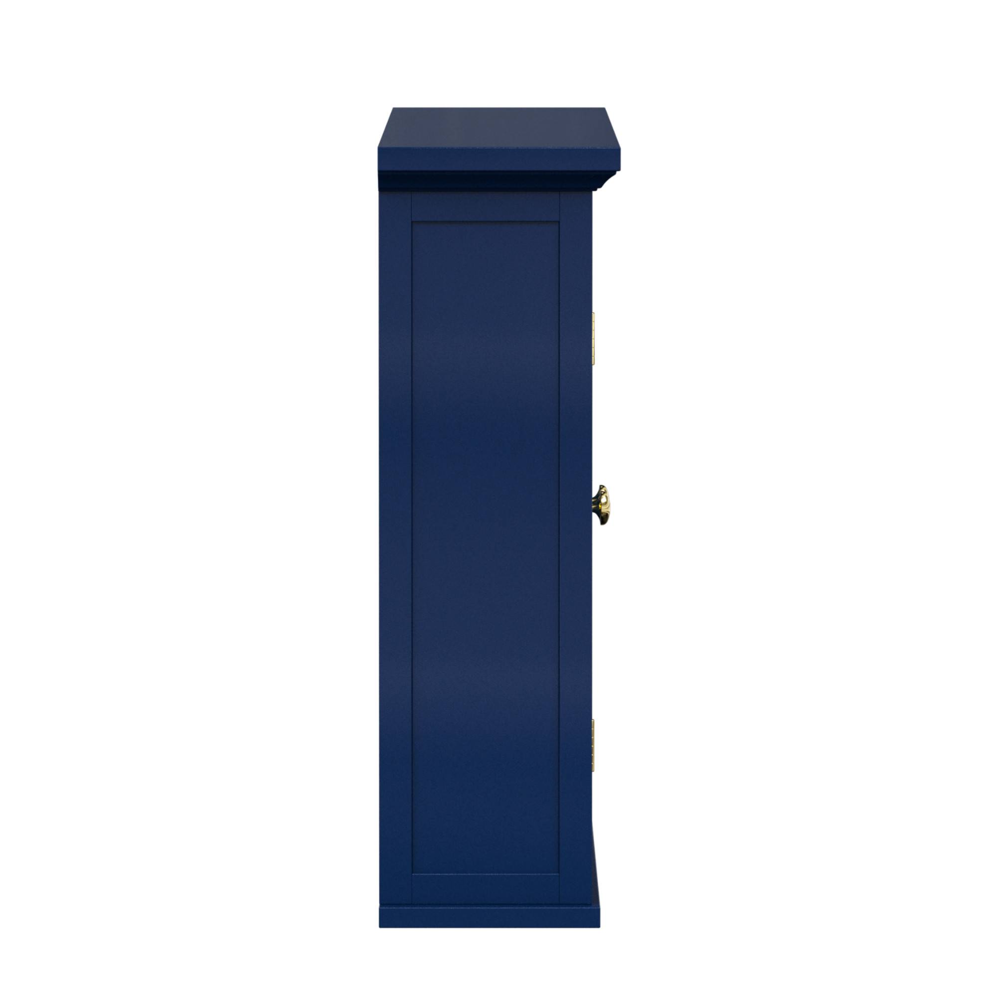 Teamson Home - Armoire murale de salle de bain en effet bois bleu avec 2 portes Teamson Home - Image 5