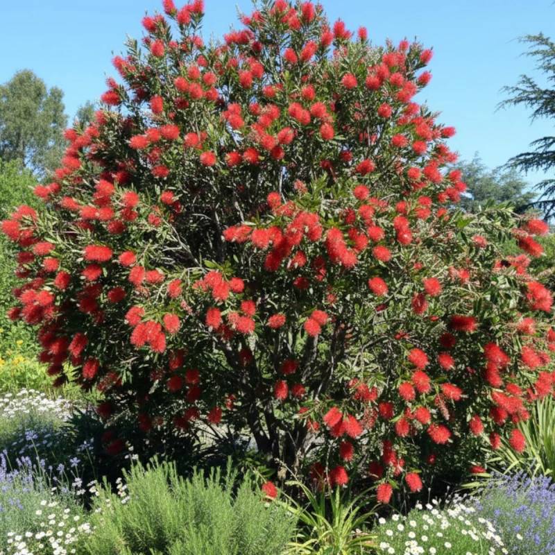 Rince-bouteilles Inferno® 'Yanferno', Callistemon à fleurs Rouge/ - feuillage Persistant - Pot de 3L - 20/40 cm - Image 3