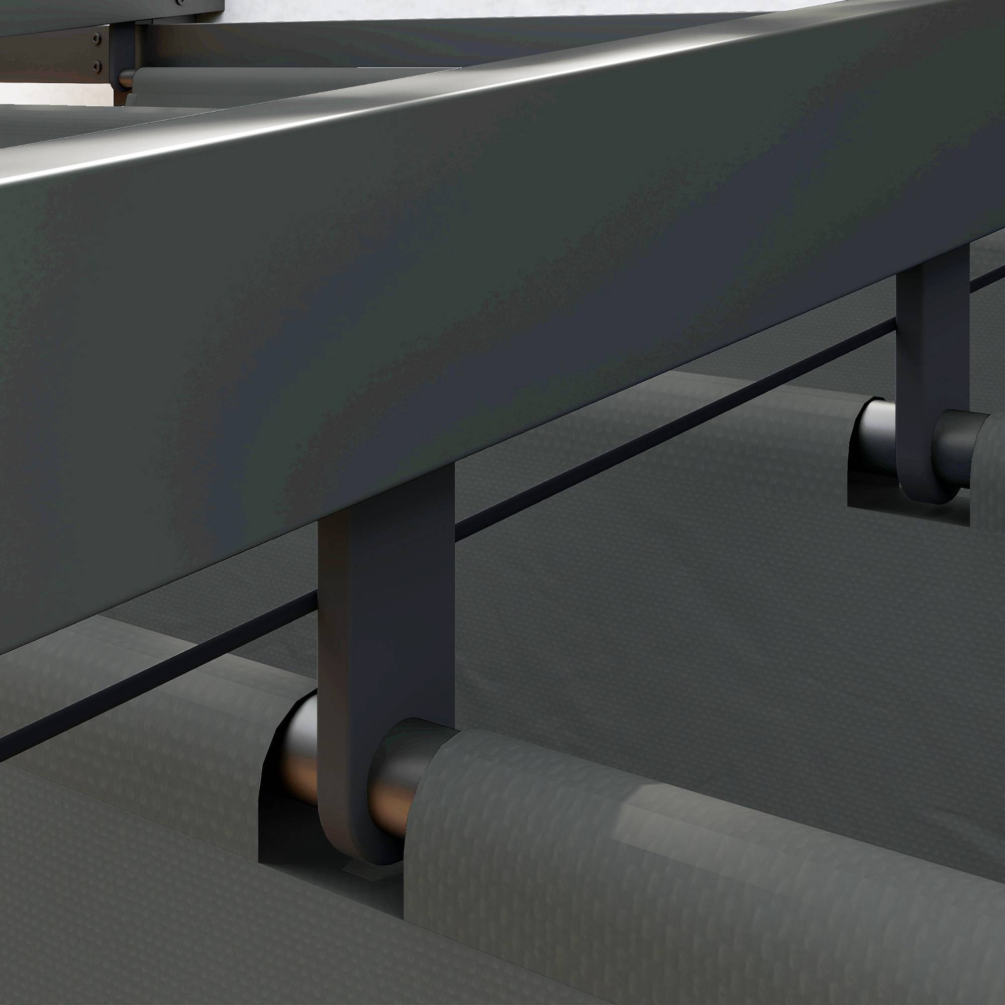 Pergola Adossée Acier Toit Rétractable Ombrage Terrasse 3x3m Gris - ComfortXL Outdoor Living - Image 8
