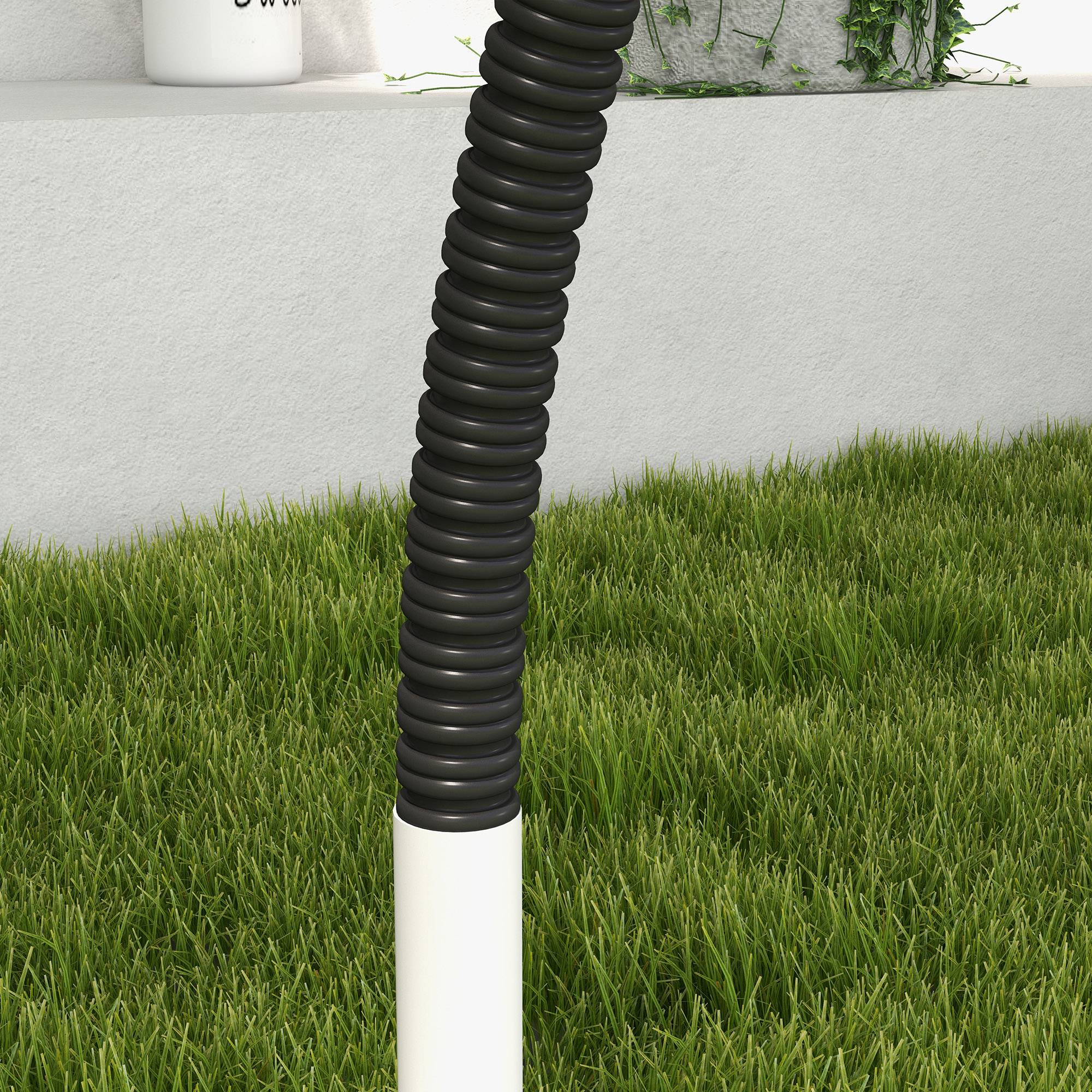 ComfortXL - Parcours agilité chien plastique 4 pièces 89 x 69 x 99 cm blanc noir entraînement extérieur - ComfortXL Outdoor Living - Image 8