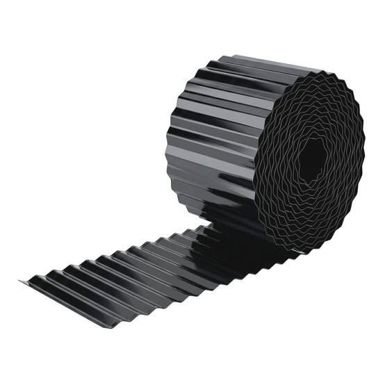 Clôture de jardin en métal 650 x 20 cm – Acier galvanisé durable pour potagers, patios, terrasses et pelouses – Gris foncé - Image 2