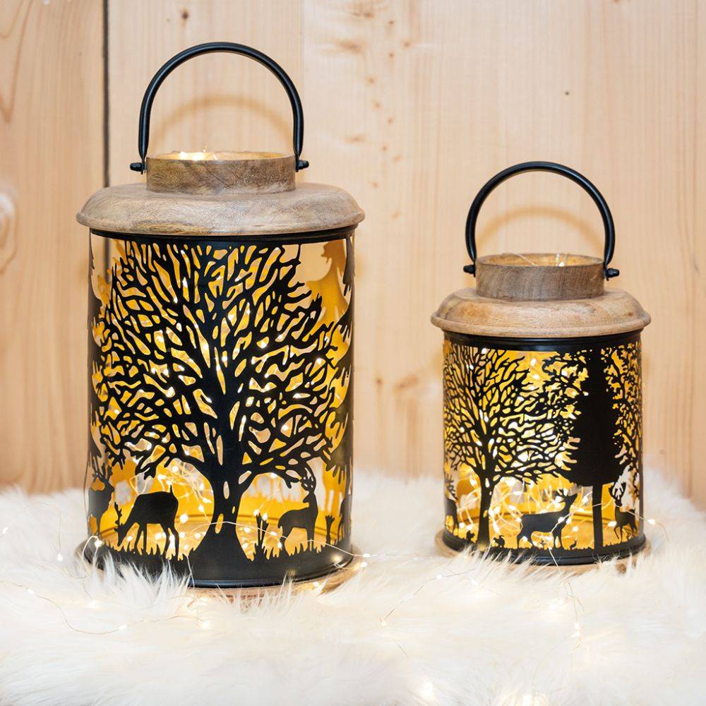 Aubry Gaspard - Lanterne en bois et métal Cerf - Image 2