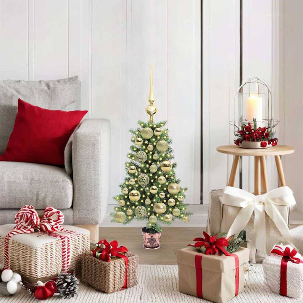 ComfortXL - Petit Sapin de Noël Lumineux 65 cm en PE, Ambiance Fêtes avec 150 LED et Kit 61 Boules – ComfortXL Outdoor Living - Image 1